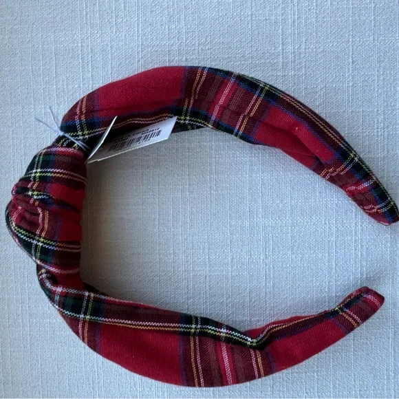 J.Crew Red Plaid Headband - Picture 2 of 6